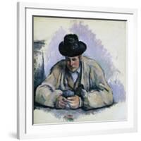 Study for The Cardplayers-Paul Cézanne-Framed Giclee Print