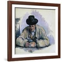 Study for The Cardplayers-Paul Cézanne-Framed Giclee Print