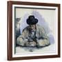 Study for The Cardplayers-Paul Cézanne-Framed Giclee Print