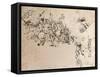 Study for the cartoon of the Battle of Anghiari, c1472-c1505 (1883)-Leonardo Da Vinci-Framed Stretched Canvas