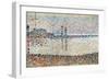 Study For 'The Channel at Gravelines, Evening', 1890-Georges Seurat-Framed Giclee Print