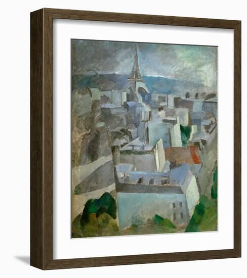 Study for "The City Paris", 1909-Robert Delaunay-Framed Giclee Print