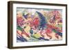 Study for 'The City Rises', 1910-Umberto Boccioni-Framed Giclee Print