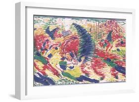 Study for 'The City Rises', 1910-Umberto Boccioni-Framed Giclee Print