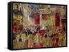 Study for the Coronation of Tsar Nicholas II (1868-1918) and Tsarina Alexandra (1872-1918)-Henri Gervex-Framed Stretched Canvas