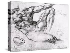 Study for the Creation of Adam-Michelangelo Buonarroti-Stretched Canvas