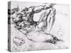 Study for the Creation of Adam-Michelangelo Buonarroti-Stretched Canvas