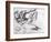 Study for the Creation of Adam-Michelangelo Buonarroti-Framed Giclee Print