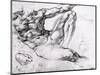 Study for the Creation of Adam-Michelangelo Buonarroti-Mounted Giclee Print