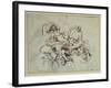 Study for the Death of Sardanapalus, 1864-Eugene Delacroix-Framed Giclee Print