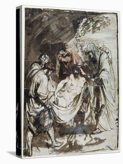 Study for the Entombment, C.1617-18-Sir Anthony Van Dyck-Stretched Canvas