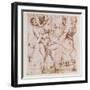 Study for the "Entombment" in the Galleria Borghese, Rome-Raphael-Framed Giclee Print