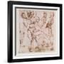 Study for the "Entombment" in the Galleria Borghese, Rome-Raphael-Framed Giclee Print