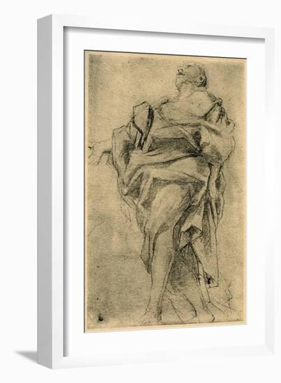 Study for the Figure of an Apostle, 1913-Correggio-Framed Giclee Print