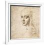 Study for the Head of a Girl, c.1483-Leonardo da Vinci-Framed Giclee Print