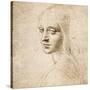 Study for the Head of a Girl, c.1483-Leonardo da Vinci-Stretched Canvas