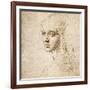 Study for the Head of a Girl, c.1483-Leonardo da Vinci-Framed Giclee Print