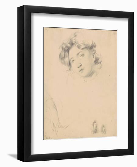 Study for the Head of a Girl, c.1900-Philip Leslie Hale-Framed Giclee Print