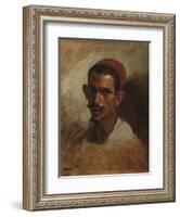 Study for the Head of a Young Arab, C.1860-62-Isidore Pils-Framed Giclee Print