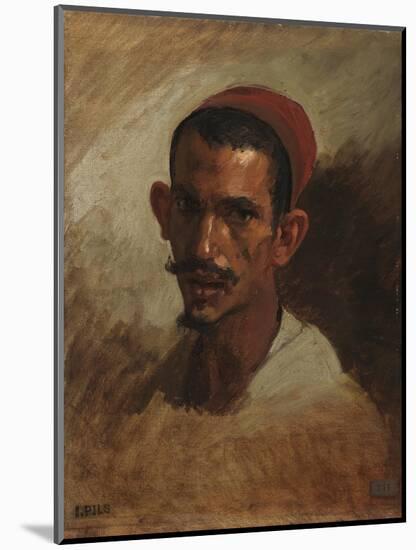 Study for the Head of a Young Arab, C.1860-62-Isidore Pils-Mounted Giclee Print