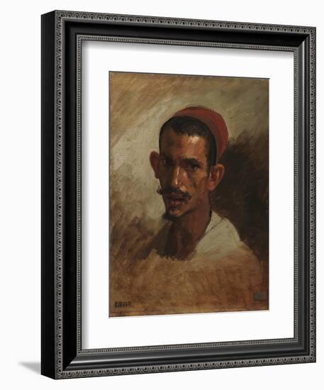 Study for the Head of a Young Arab, C.1860-62-Isidore Pils-Framed Giclee Print