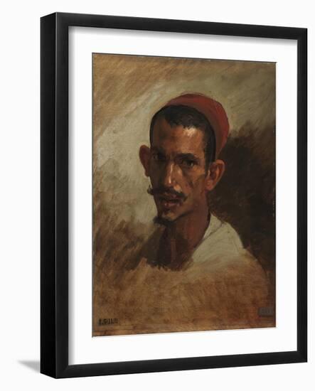 Study for the Head of a Young Arab, C.1860-62-Isidore Pils-Framed Giclee Print