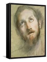 Study for the Head of Christ-Federico Fiori Barocci-Framed Stretched Canvas