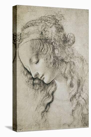 Study for the Head of Mary Magdalene-Leonardo da Vinci-Stretched Canvas