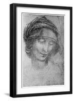 Study for the Head of St Anne, C1508-Leonardo da Vinci-Framed Giclee Print