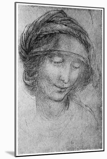 Study for the Head of St Anne, C1508-Leonardo da Vinci-Mounted Giclee Print