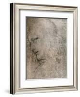 Study for the head of St Philip in `The Last Supper`, c1494-c1499 (1883)-Leonardo Da Vinci-Framed Giclee Print