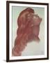 Study for the Head of the Left-Hand Figure from 'Astarte Syriaca', 1875-Dante Gabriel Rossetti-Framed Giclee Print