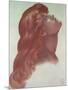 Study for the Head of the Left-Hand Figure from 'Astarte Syriaca', 1875-Dante Gabriel Rossetti-Mounted Giclee Print