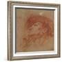 Study for the Head of the Prophet Haggai-Guercino-Framed Giclee Print