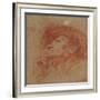 Study for the Head of the Prophet Haggai-Guercino-Framed Giclee Print
