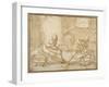 Study for the Holy Family in the Carpenter's Shop-Luca Cambiaso-Framed Giclee Print