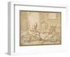 Study for the Holy Family in the Carpenter's Shop-Luca Cambiaso-Framed Giclee Print