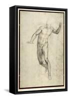 Study for The Last Judgement-Michelangelo Buonarroti-Framed Stretched Canvas