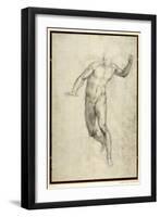 Study for The Last Judgement-Michelangelo Buonarroti-Framed Giclee Print