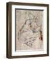 Study for the Last Judgement-Michelangelo Buonarroti-Framed Giclee Print