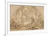 Study for the Last Supper, C.1792-Jean-Baptiste Huet-Framed Giclee Print