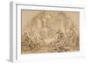 Study for the Last Supper, C.1792-Jean-Baptiste Huet-Framed Giclee Print