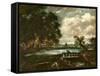 Study for the Leaping Horse (View on the Stour)-John Constable-Framed Stretched Canvas