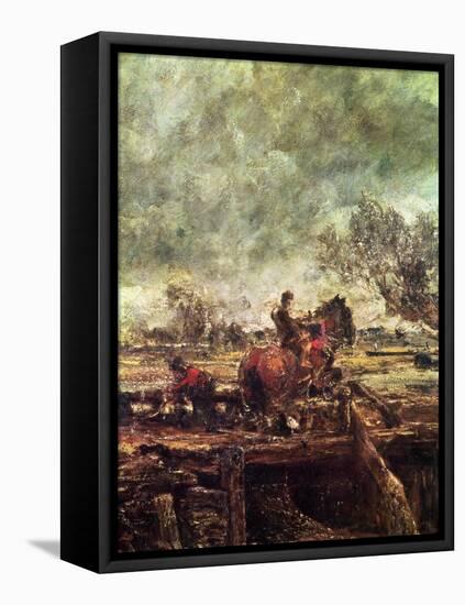 Study For the Leaping Horse-John Constable-Framed Stretched Canvas