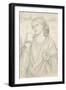 Study for 'The Loving Cup' (Pencil on Paper)-Dante Gabriel Charles Rossetti-Framed Giclee Print