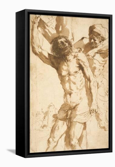 Study for the Martyrdom of Saint Bartholomew, 1635-36-Guercino-Framed Stretched Canvas