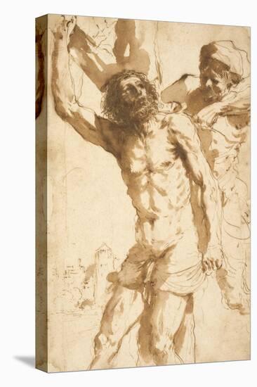 Study for the Martyrdom of Saint Bartholomew, 1635-36-Guercino-Stretched Canvas