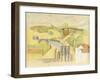 Study for the Meulan Viaduct; Etude Pour Le Viaduc de Meulan, 1912-Roger de La Fresnaye-Framed Giclee Print