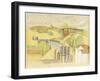 Study for the Meulan Viaduct; Etude Pour Le Viaduc de Meulan, 1912-Roger de La Fresnaye-Framed Giclee Print