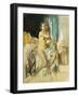 Study for the Mirror, (Oil on Canvas)-Wilfred Gabriel de Glehn-Framed Giclee Print